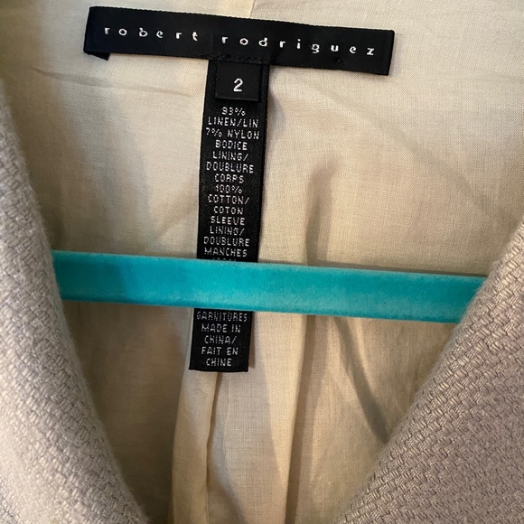 Stunning Designer Cropped Blazer with Embroidery by Robert Rodriguez - Picture 6 of 6